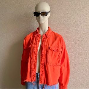 Topshop orange jacket